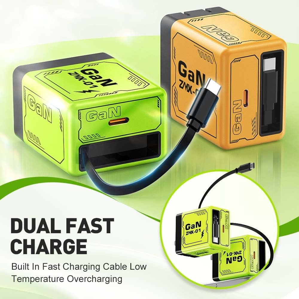 2 In 1 Fast GAN Charger